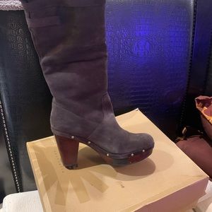 Two pair of rockport boots.